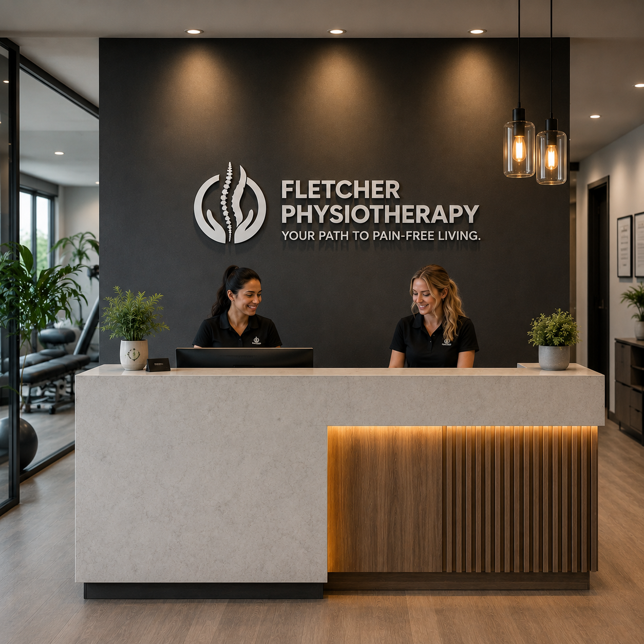 Fletcher Physiotherapy clinic interior in Hamilton