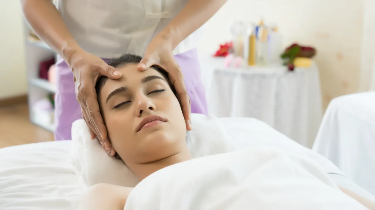 Physiotherapist providing treatment for neck pain
